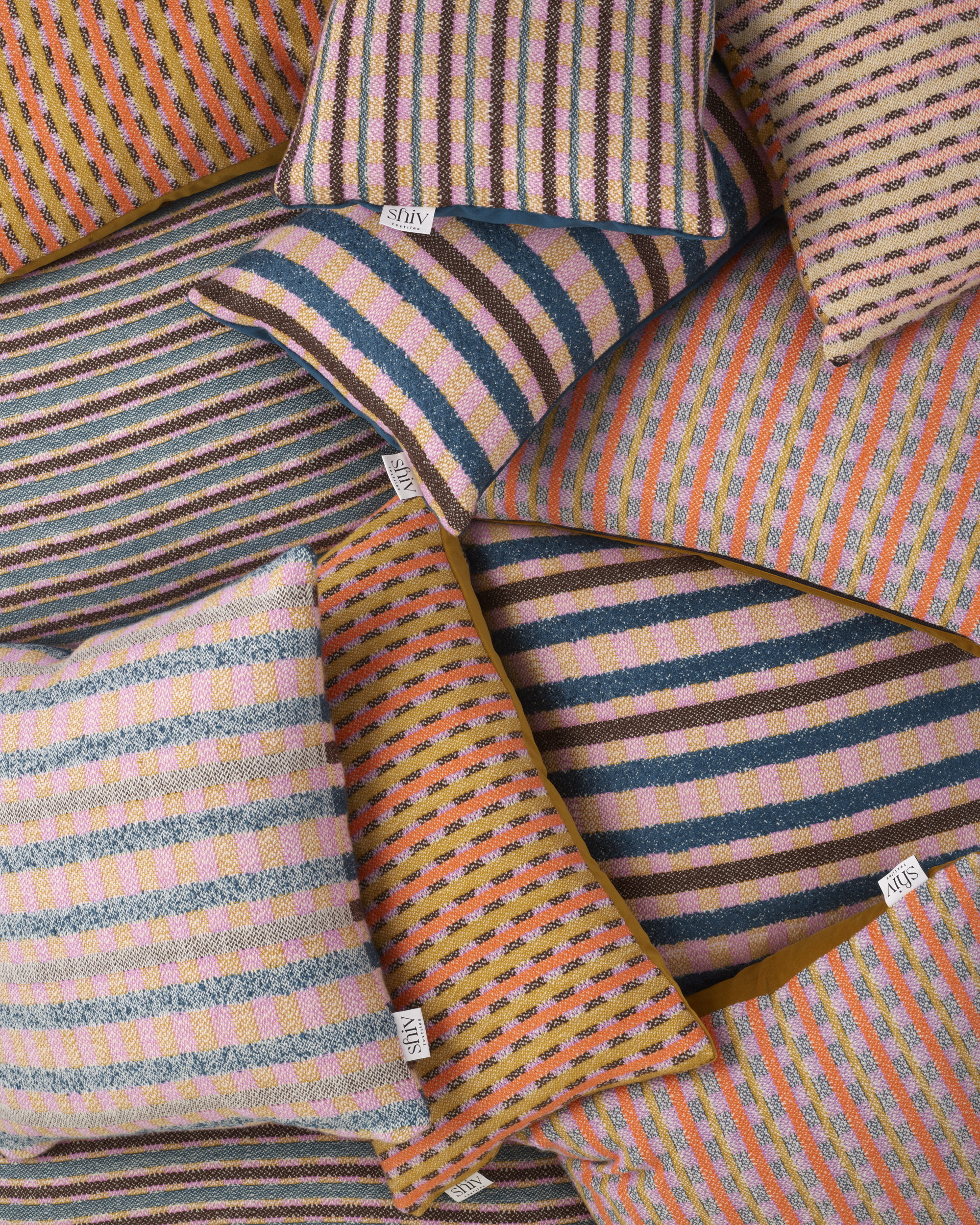 Cushions Patterns in Repeat Collection, Shiv Textiles